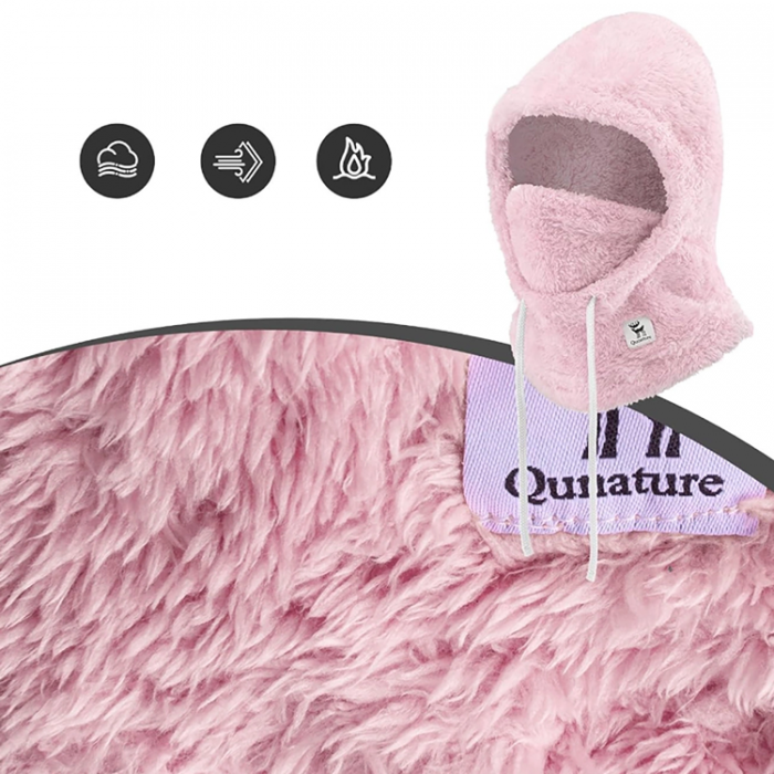 Qunature - Qunature Ski Balaclava Storlek M Arctic Velvet - Rosa