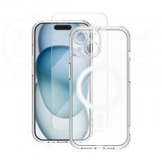 OEM - Vmax iPhone 15 Skärmskydd Vmax: Mag Case + 2,5D Premium Glas