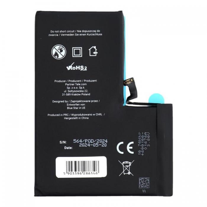 Blue Star - Blue Star iPhone 14 PRO MAX Batteri HQ 4323 mAh