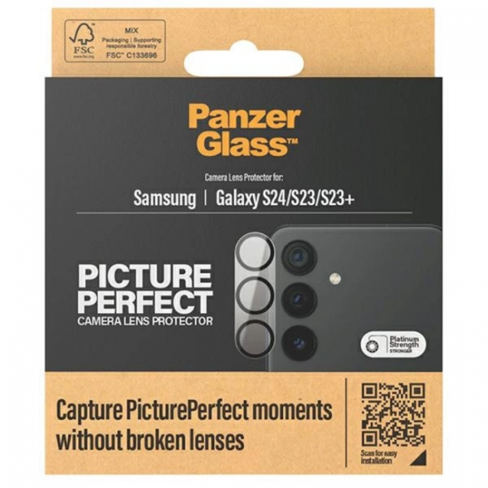 Panzer - Panzer Galaxy S24/S23 Plus/S23 Kameralinsskydd Hrdat Glas Picture Perfect