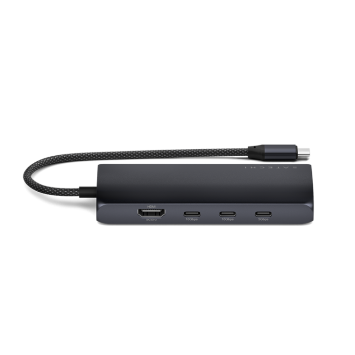 Satechi - Satechi USB-C Multiport HUB 8K med Ethernet V3 - Midnatt