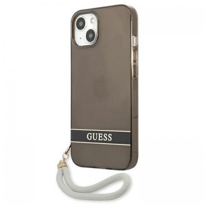 Guess - Guess iPhone 13 mini Skal Translucent Stap - Svart