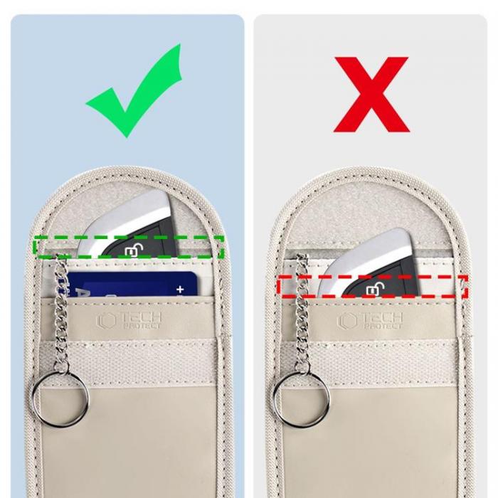 Tech-Protect - Tech-Protect Nyckells RFID Signal Blocker Faraday Skal - Caffe Latte