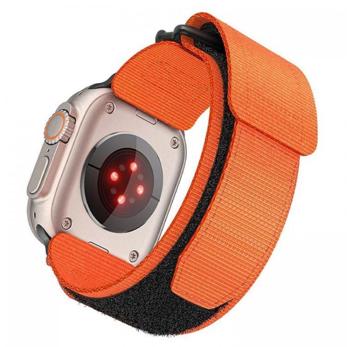 Forcell - Forcell Apple Watch (38/40/41mm) Armband Nylon - Orange