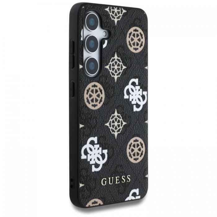 Guess - Guess Galaxy S25 Ultra Mobilskal MagSafe 4G Printed Colored Peony - Svart