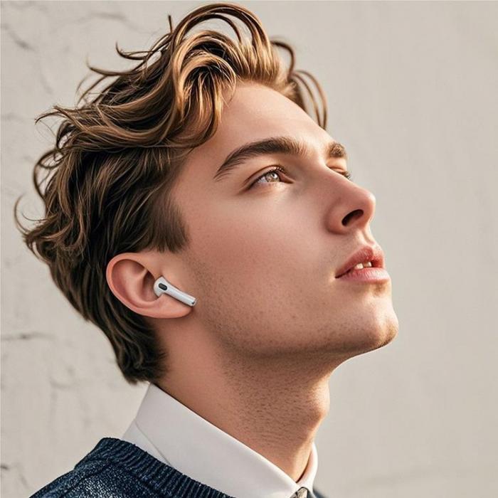 Hoco - Hoco TWS In-Ear Hrlurar Bluetooth Med Pekskrm EW73 - Vit