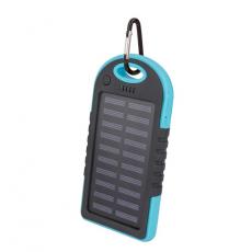 Setty - Setty Powerbank 5000 mAh Solar - Blå