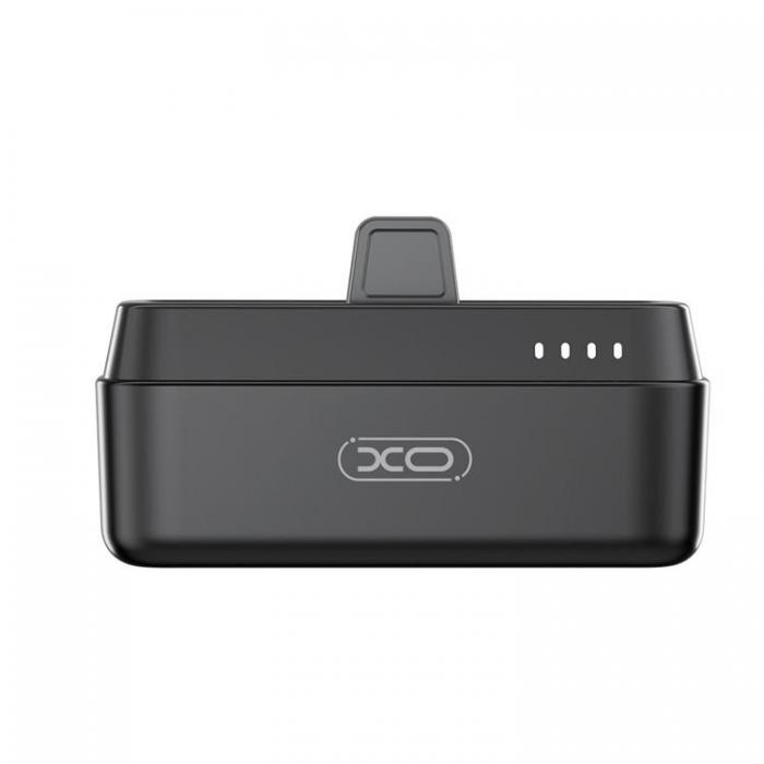 XO - XO Mini Powerbank 5000 mAh 20W med Lightning kontakt - Svart