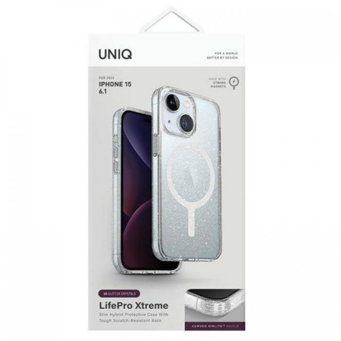 UNIQ - UNIQ iPhone 15 Mobilskal Magsafe LifePro Xtreme - Transparent