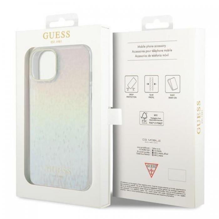 Guess - Guess iPhone 15 Mobilskal IML Mirror Disco Iridescent - Flerfrgad