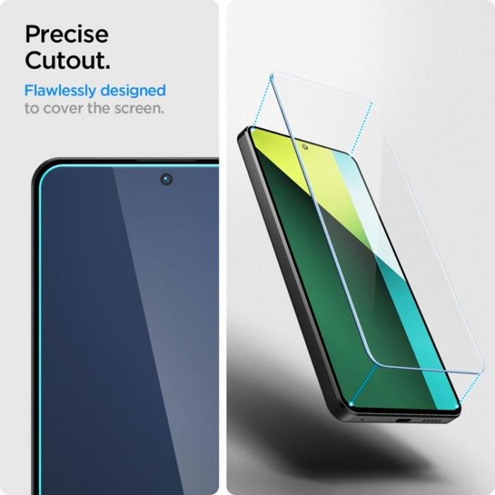 Spigen - [2-Pack] Spigen Xiaomi Redmi Note 13 Pro 5G Hrdat Glas Skrmskydd TR Slim