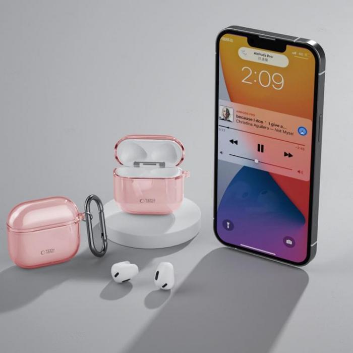 Tech-Protect - Tech-Protect Apple Airpods 4 Skal Flexair - Baby Rosa