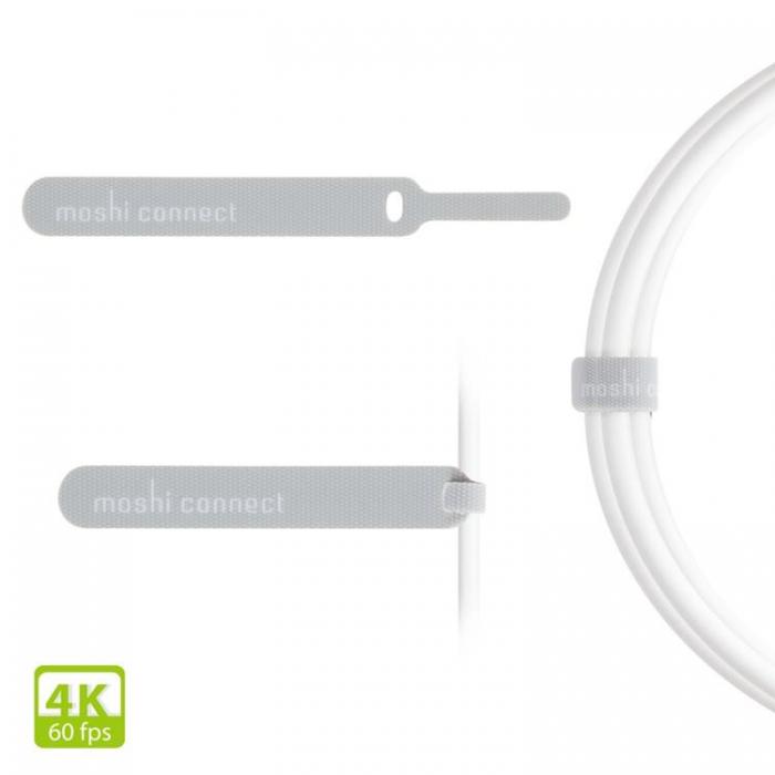 Moshi - Moshi Mini DisplayPort Till DisplayPort kabel 1.5m - Vit