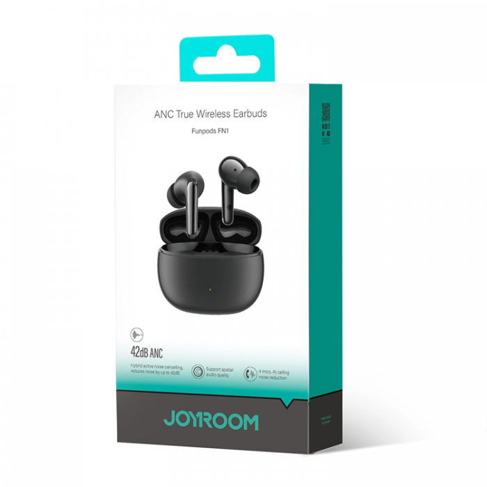 Joyroom - Joyroom TWS In-Ear Hrlurar Bluetooth 5.4 ANC ENC - Svart