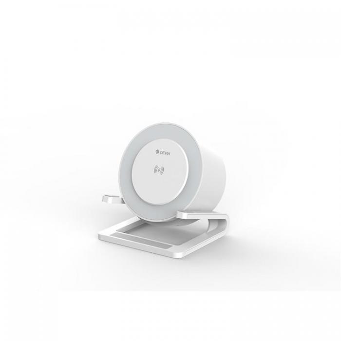 Devia - Devia Trdls Laddare 15W Bluetooth-Hgtalare och Lampa - Vit