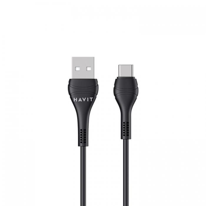 Havit - Havit USB-A till USB-C Kabel 1m CB6161 - Svart