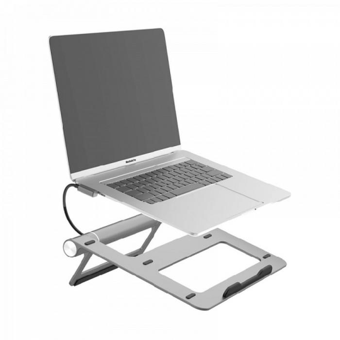 WIWU - WiWU Aluminium Laptop Stand Docking Station USB-C*2+USB3.0*2+SD/TF+RJ45+HDMI