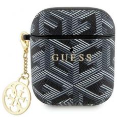 Guess - Guess AirPods 1/2 Skal GCube Charm - Svart