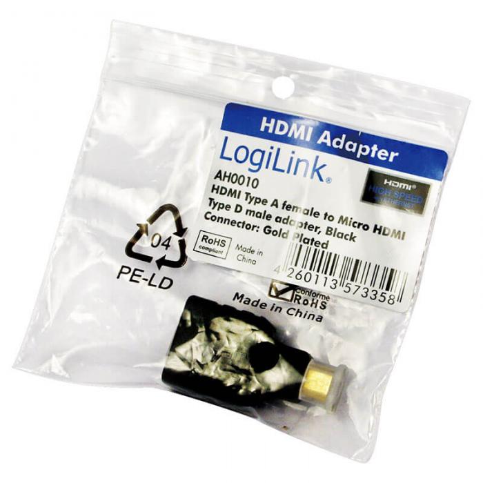 LogiLink - LogiLink HDMI Ho -> HDMI Micro Ha