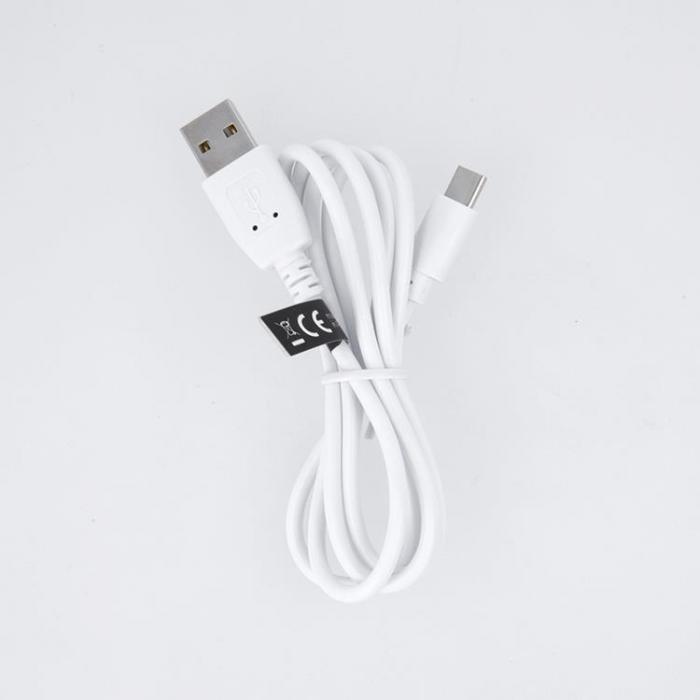 Maxlife - Maxlife USB Till USB-C Kabel 1m 3A - Vit