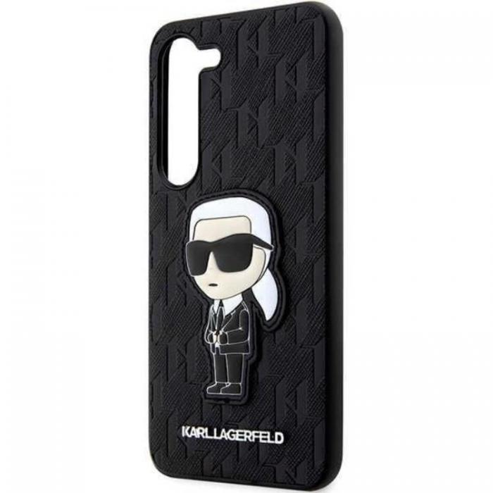 KARL LAGERFELD - Karl Lagerfeld Galaxy S23 Plus Skal Saffiano Monogram Ikonik - Svart