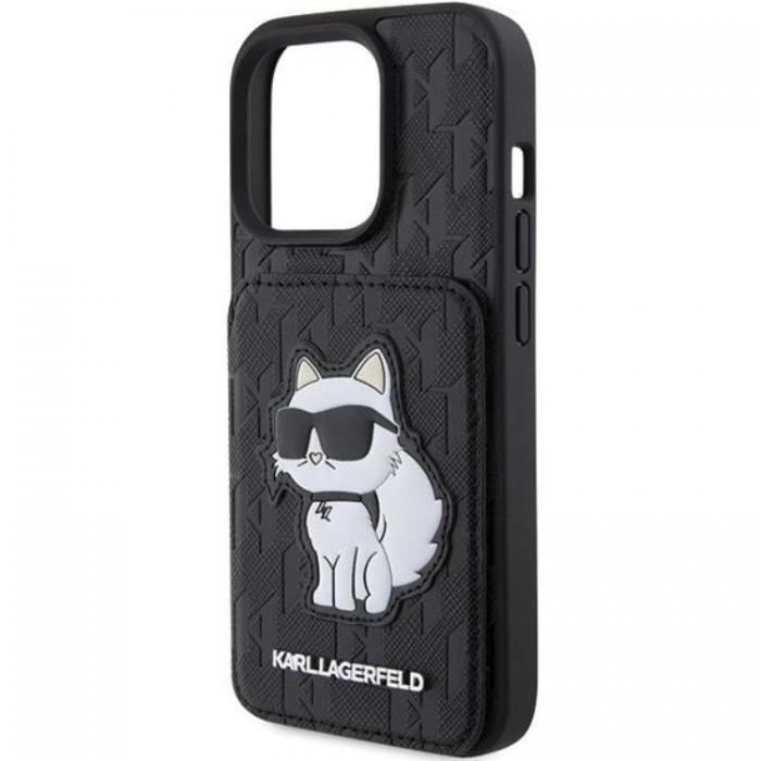 KARL LAGERFELD - Karl Lagerfeld iPhone 15 Pro Mobilskal Korthllare Choupette