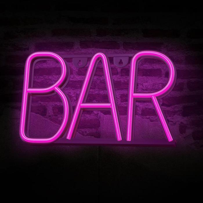 Forever Light - Forever Light LED Neon BAR Bat + USB FLNE24 - Rosa