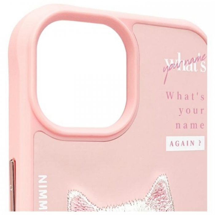 NIMMY - Nimmy iPhone 15 Mobilskal Cool & Cute 2.0 Cat - Rosa