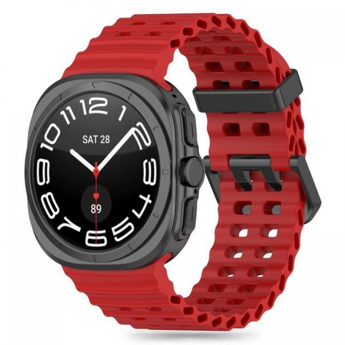 Tech-Protect - Tech-Protect Galaxy Watch Ultra (47mm) Armband Icon Pro - Crimson Rd