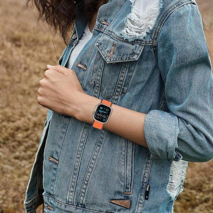 Tech-Protect - Tech-Protect Apple Watch (44/45/46/49mm) Armband Nylon - Orange