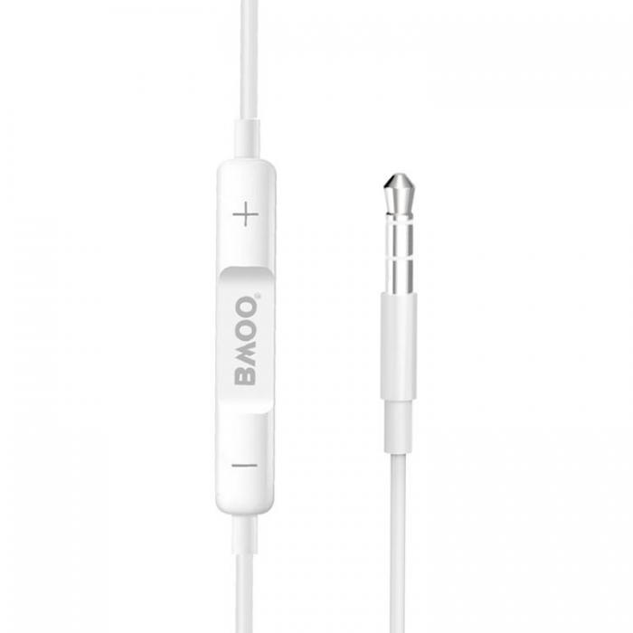 BWOO - BWOO In-Ear Trdbundna Hrlurar Jack 3.5mm Stereo - Vit