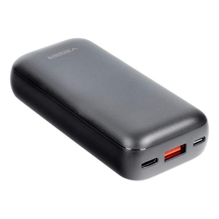 Veger - VEGER Powerbank 10000 mAh PD QC 3.0 3A 20W S10 - Svart