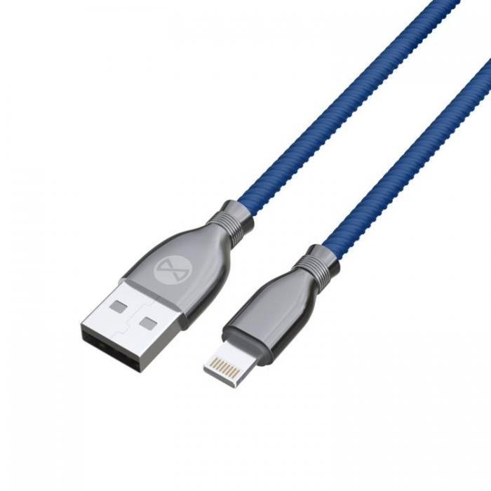 Forever - Forever Tornado USB-A till Lightning kabel 1m 3A - Navy