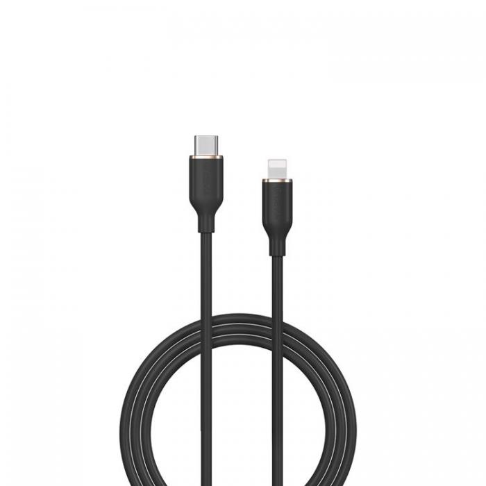 Devia - Devia USB-C till Lightning kabel 27W 1.2m Jelly EC631 - Svart