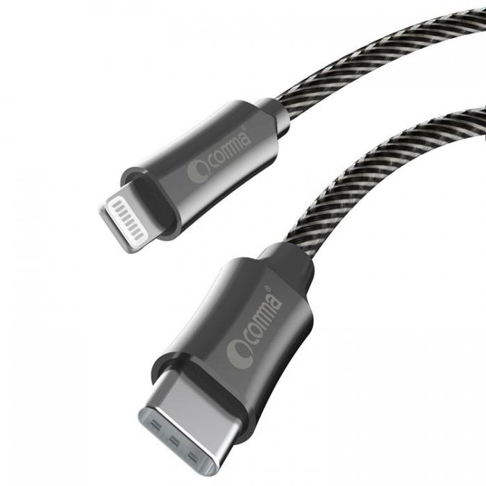 Comma - Comma USB-C till Lightning kabel 1.5m 3A Jub MFi - Gr