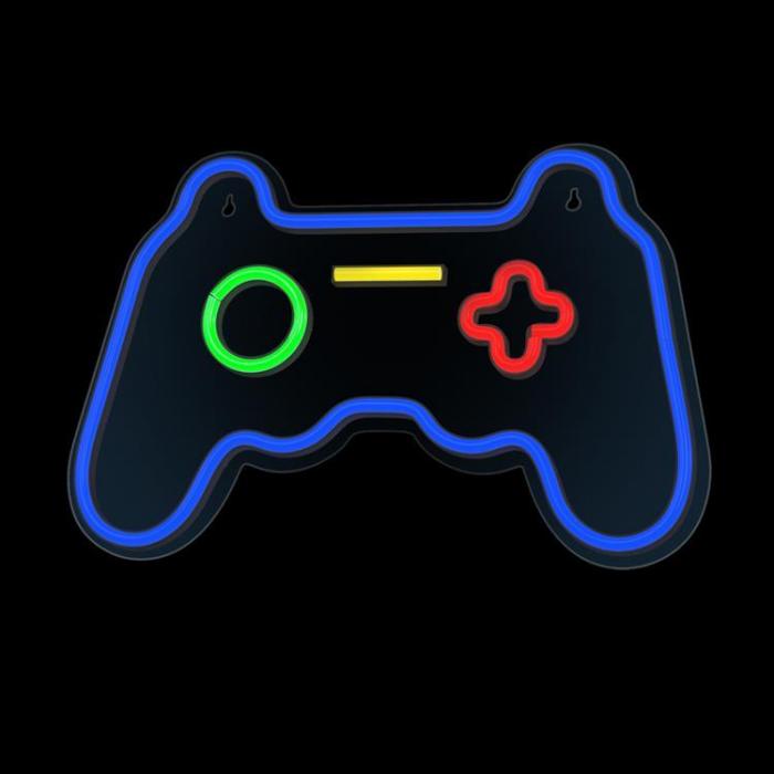 Forever Light - Forever Light LED Neon GAMEPAD Bat FPNE03X + USB - Flerfrgad