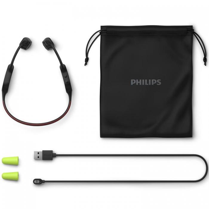 Philips - PHILIPS Trdlsa Open-Ear Sporthrlurar Benledning,IPX66-klass, Led-Belysning