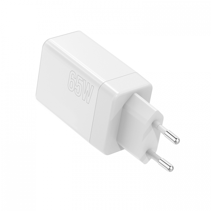 Maxlife - Maxlife Vggladdare 2x USB-C 1x USB 65W - Vit