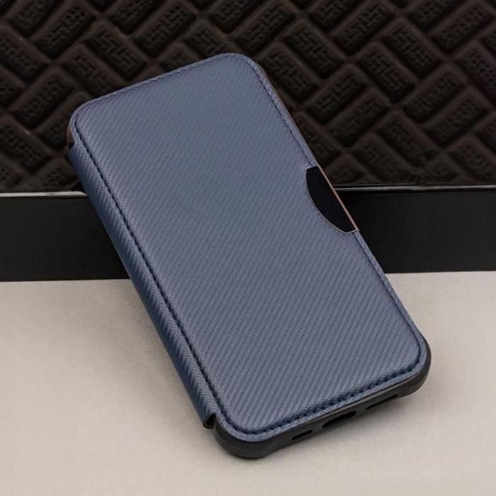 A-One Brand - iPhone 11 Plnboksfodral Smart Carbon - Bl