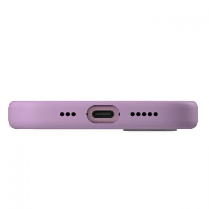 UNIQ - Uniq iPhone 16 Mobilskal Magsafe Lino Hue - Grape Rosa