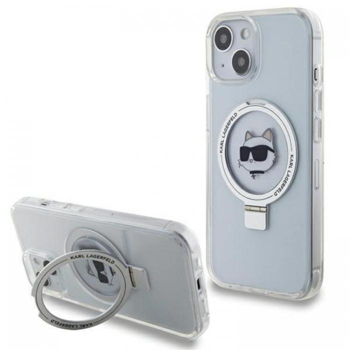 KARL LAGERFELD - KARL LAGERFELD iPhone 15 Mobilskal MagSafe Ringstll