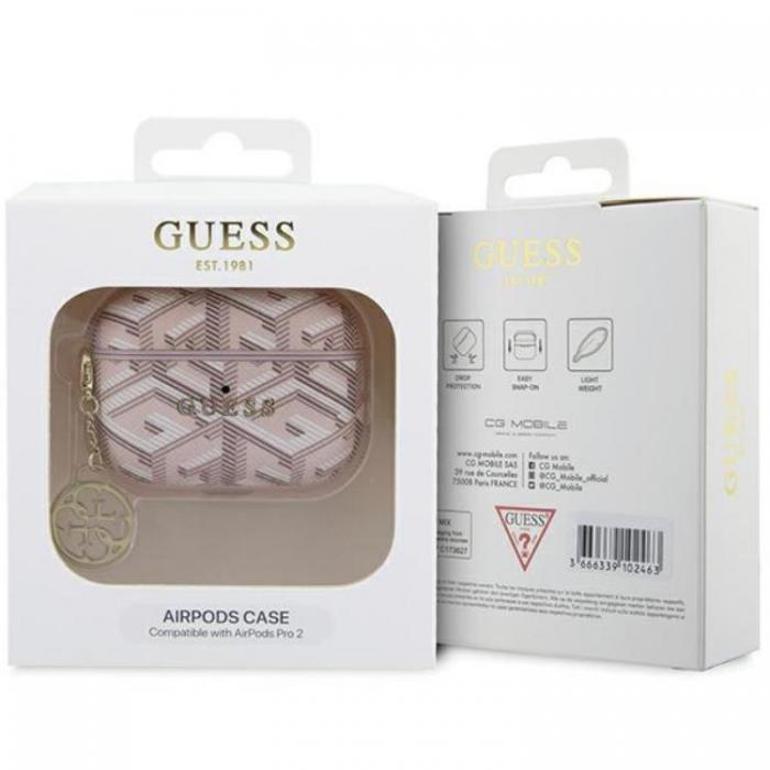 Guess - Guess AirPods Pro 2 Skal GCube Charm - Rosa