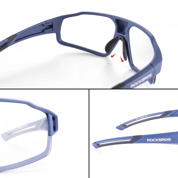 Rockbros - Rockbros SP216BL Photochromic UV400 Cykelglasgon - Bl