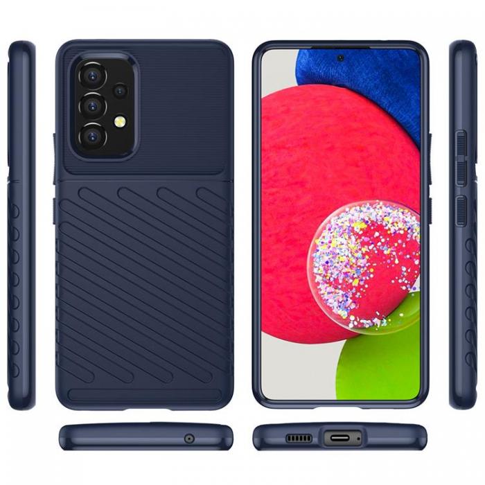 OEM - Thunder Flexible Armored Skal Galaxy A53 5G - Bl