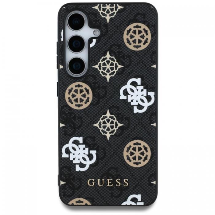 Guess - Guess Galaxy S25 Ultra Mobilskal MagSafe 4G Printed Colored Peony - Svart