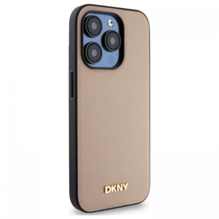 DKNY - DKNY iPhone 15 Pro Mobilskal MagSafe Grained Metal Logo