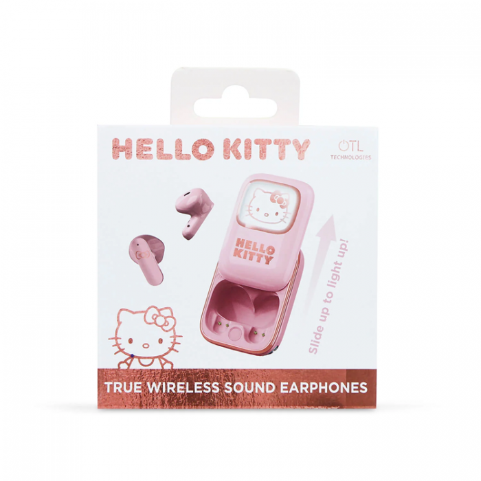 Hello Kitty - Hello Kitty TWS In-Ear Hrlurar Slide - Rosa