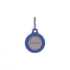 Onsala - Onsala Airtag Hållare Silikon Med Nyckelring - Blå