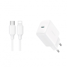 Joyroom - Joyroom Snabbladdare 20W USB-C Med Lightning Kabel 1m - Vit