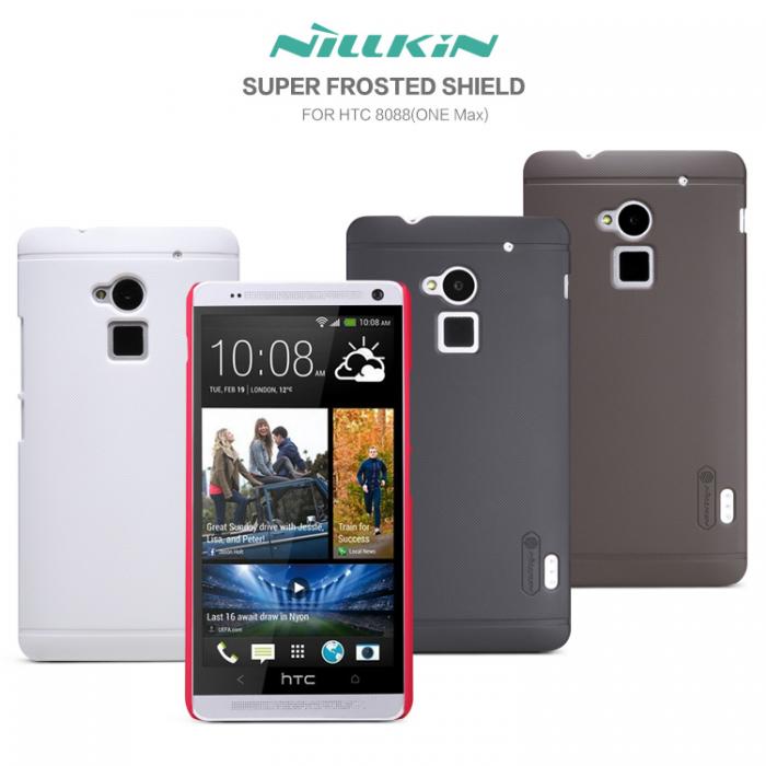 A-One Brand - Nillkin Frosted Shield Skal till HTC One Max (Svart)